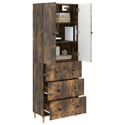 Cabinet Set 2 pcs 66 x 34.5 x 90 cm Engineered Wood