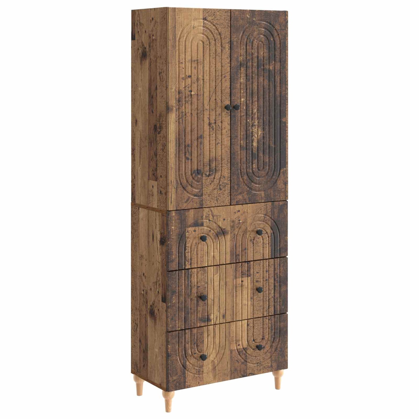 Cabinet Set 2 pcs 66 x 34.5 x 90 cm Engineered Wood