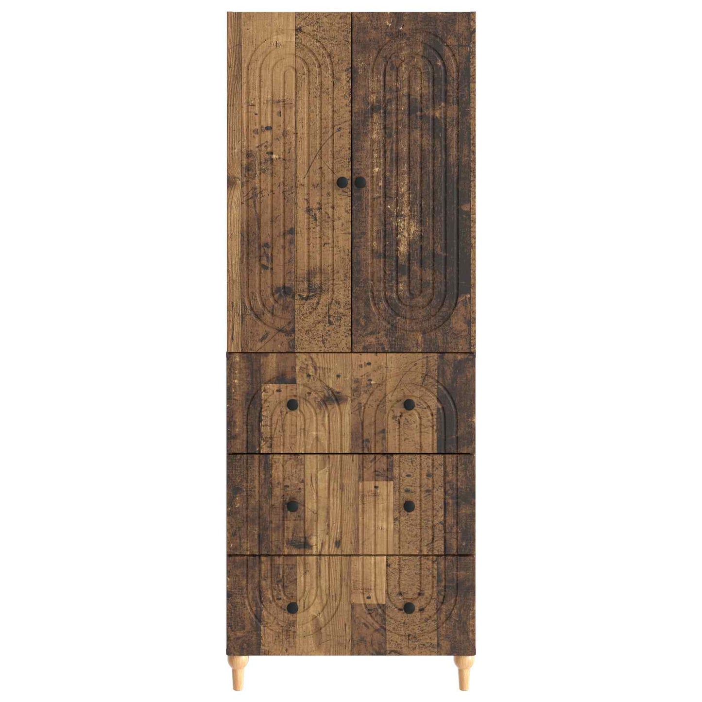 Cabinet Set 2 pcs 66 x 34.5 x 90 cm Engineered Wood