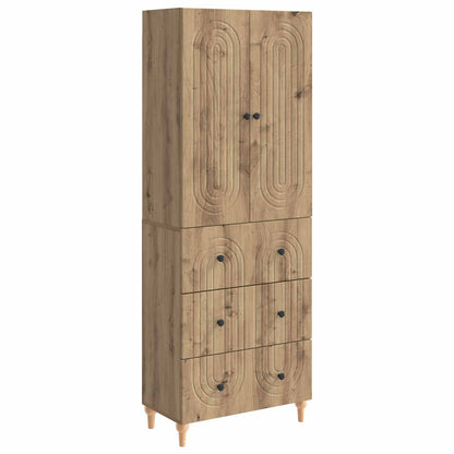 Cabinet Set 2 pcs 66 x 34.5 x 90 cm Engineered Wood