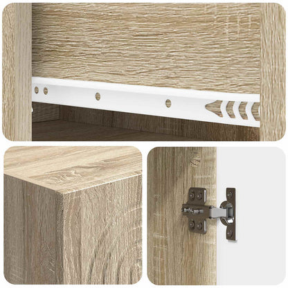 Cabinet Set 2 pcs Engineered Wood