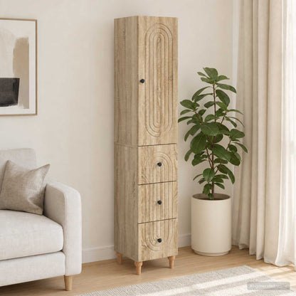Cabinet Set 2 pcs Engineered Wood
