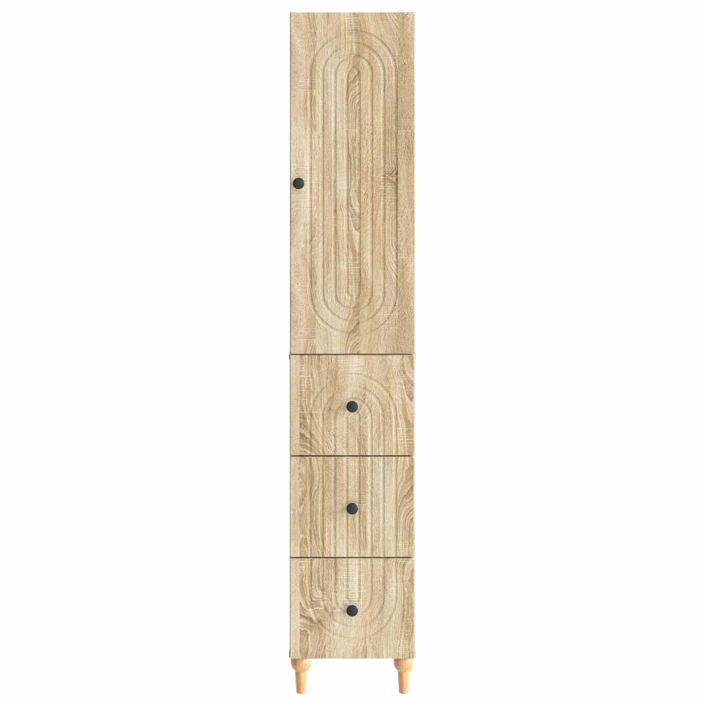 Cabinet Set 2 pcs 33 x 34.5 x 90 cm Engineered Wood