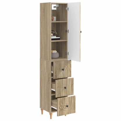 Cabinet Set 2 pcs 33 x 34.5 x 90 cm Engineered Wood
