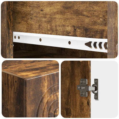 Cabinet Set 2 pcs Engineered Wood