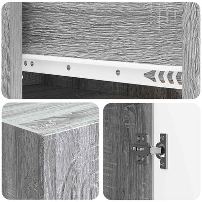 Cabinet Set 2 pcs Engineered Wood