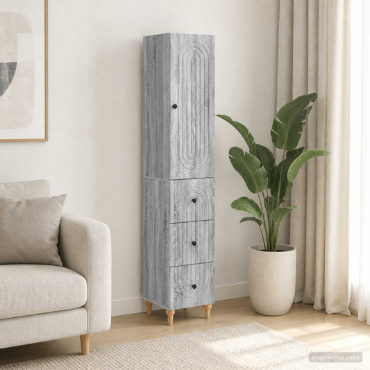 Cabinet Set 2 pcs Engineered Wood