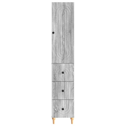 Cabinet Set 2 pcs 33 x 34.5 x 90 cm Engineered Wood