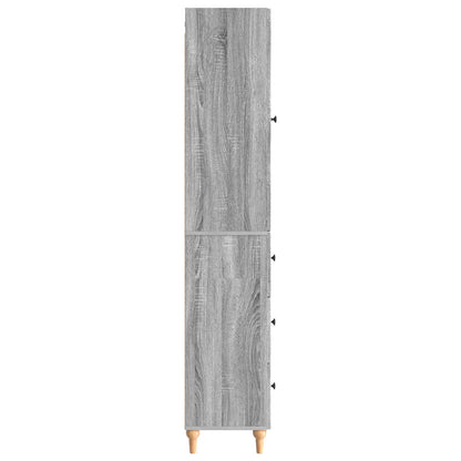 Cabinet Set 2 pcs 33 x 34.5 x 90 cm Engineered Wood