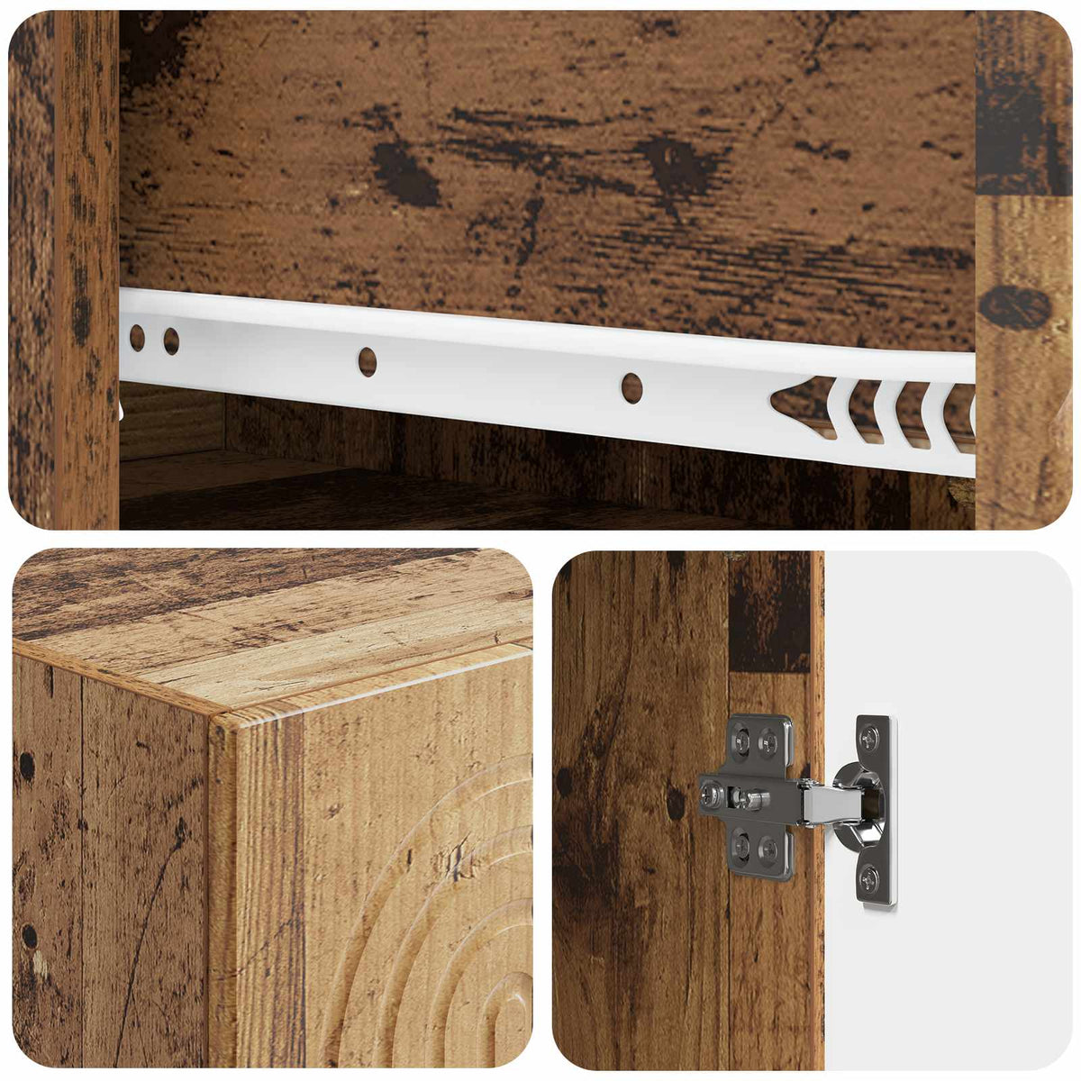 Cabinet Set 2 pcs Engineered Wood