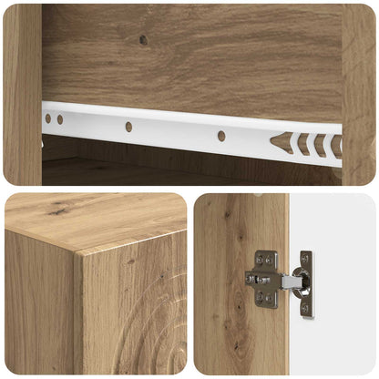 Cabinet Set 2 pcs Engineered Wood