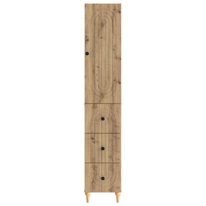 Cabinet Set 2 pcs 33 x 34.5 x 90 cm Engineered Wood