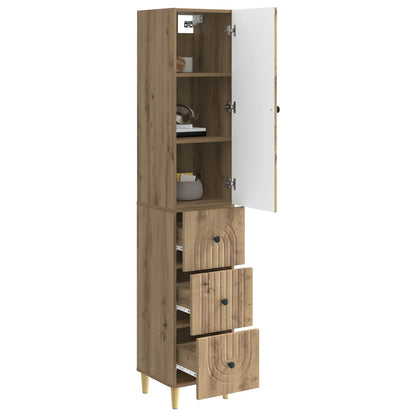 Cabinet Set 2 pcs 33 x 34.5 x 90 cm Engineered Wood