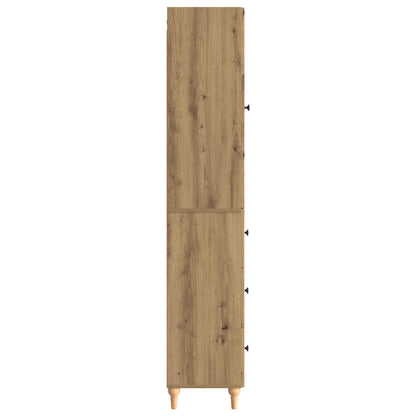 Cabinet Set 2 pcs 33 x 34.5 x 90 cm Engineered Wood