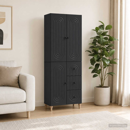 Cabinet Set 2 pcs Engineered Wood