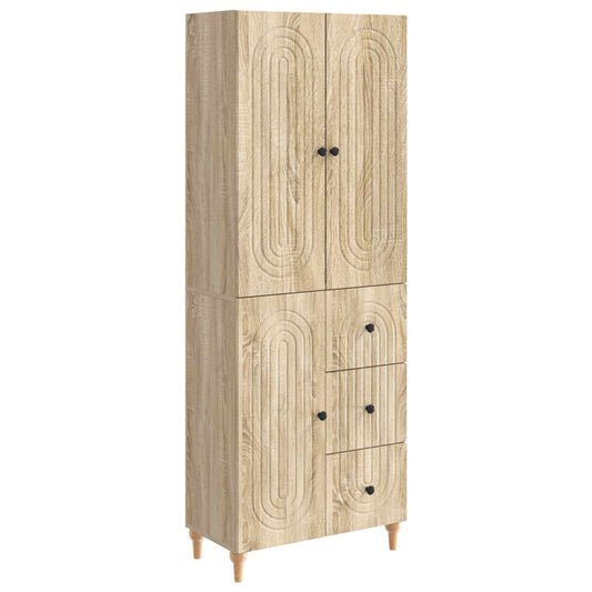 Cabinet Set 2 pcs Engineered Wood