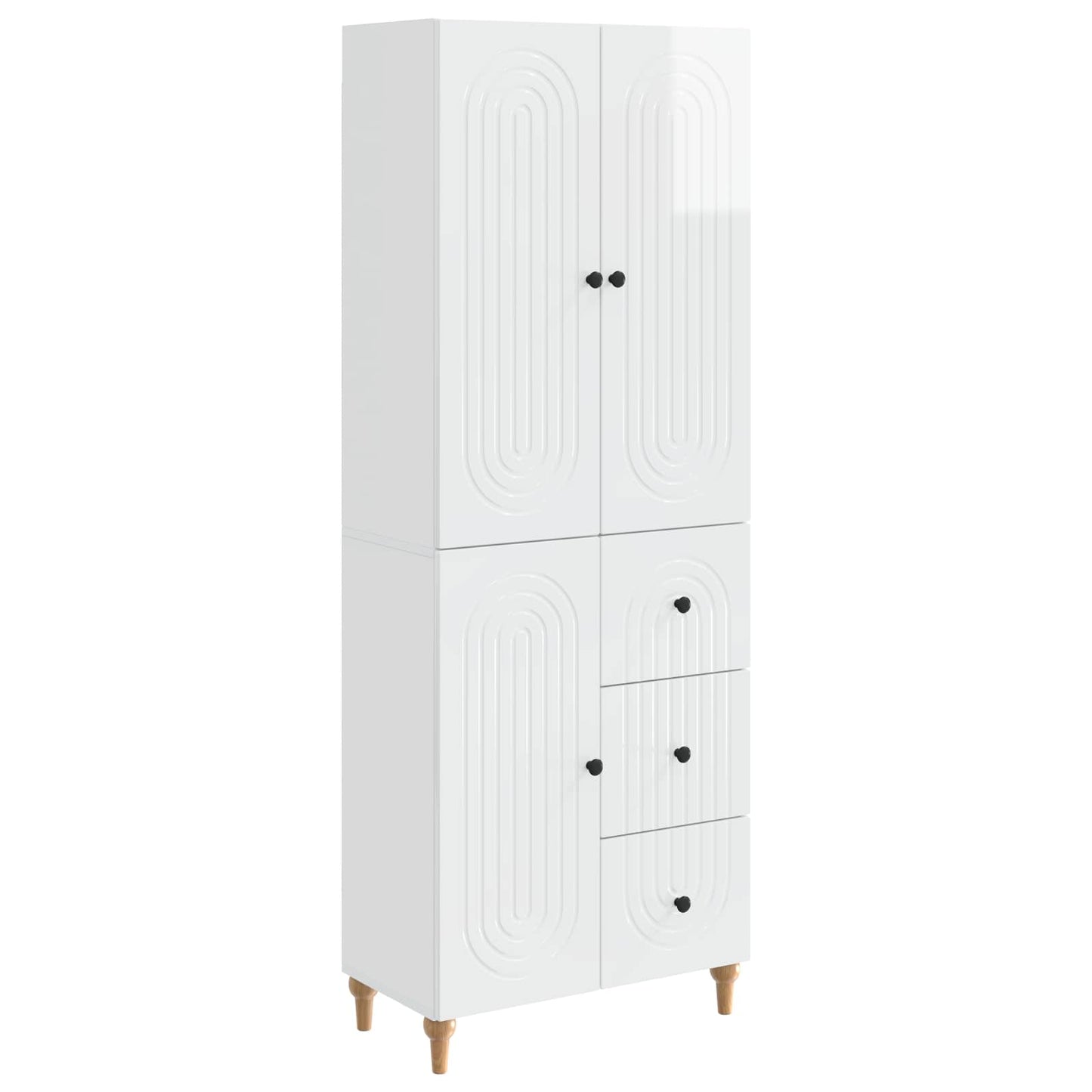 Cabinet Set 2 pcs 66 x 34.5 x 90 cm Engineered Wood