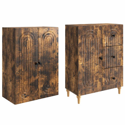 Cabinet Set 2 pcs 66 x 34.5 x 90 cm Engineered Wood