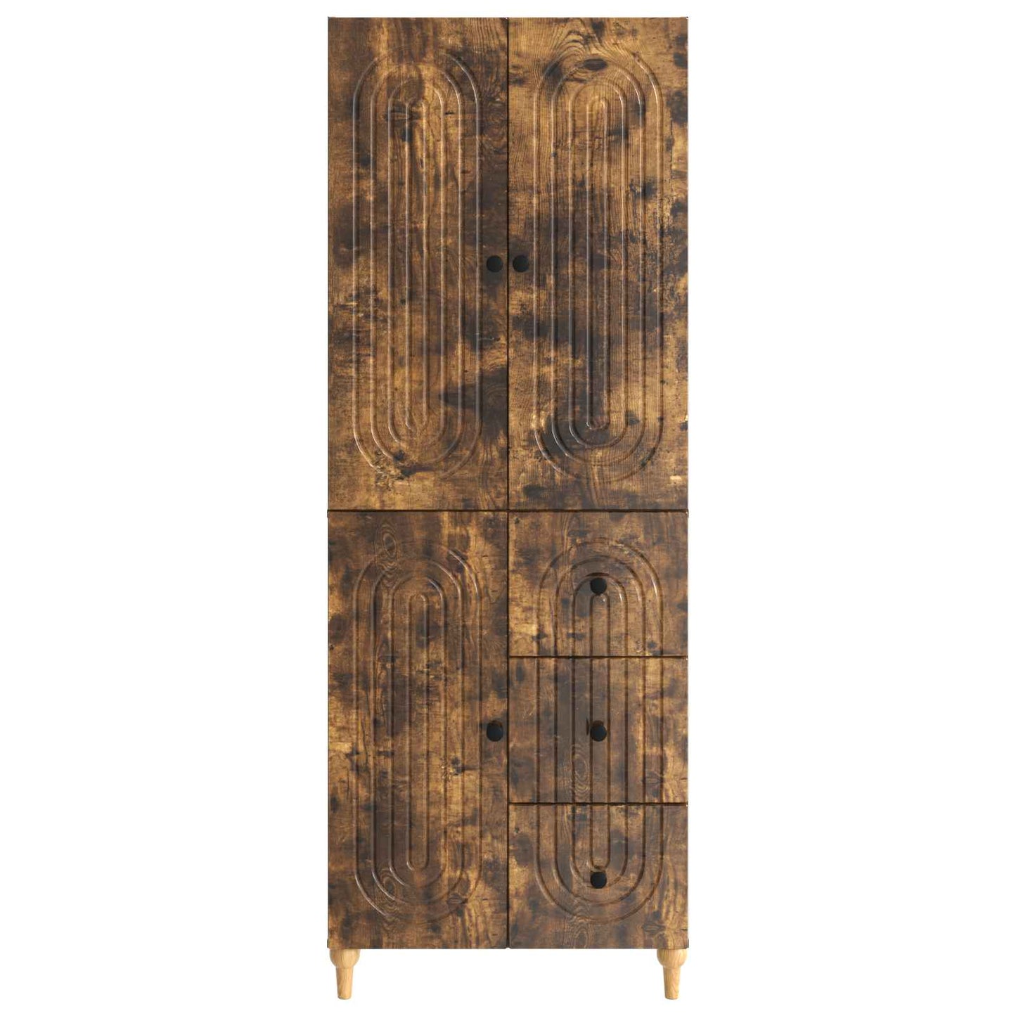 Cabinet Set 2 pcs 66 x 34.5 x 90 cm Engineered Wood