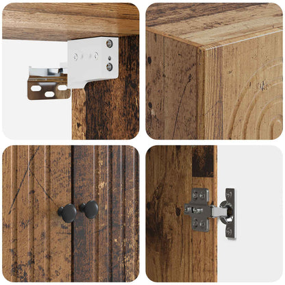 Cabinet Set 2 pcs Engineered Wood