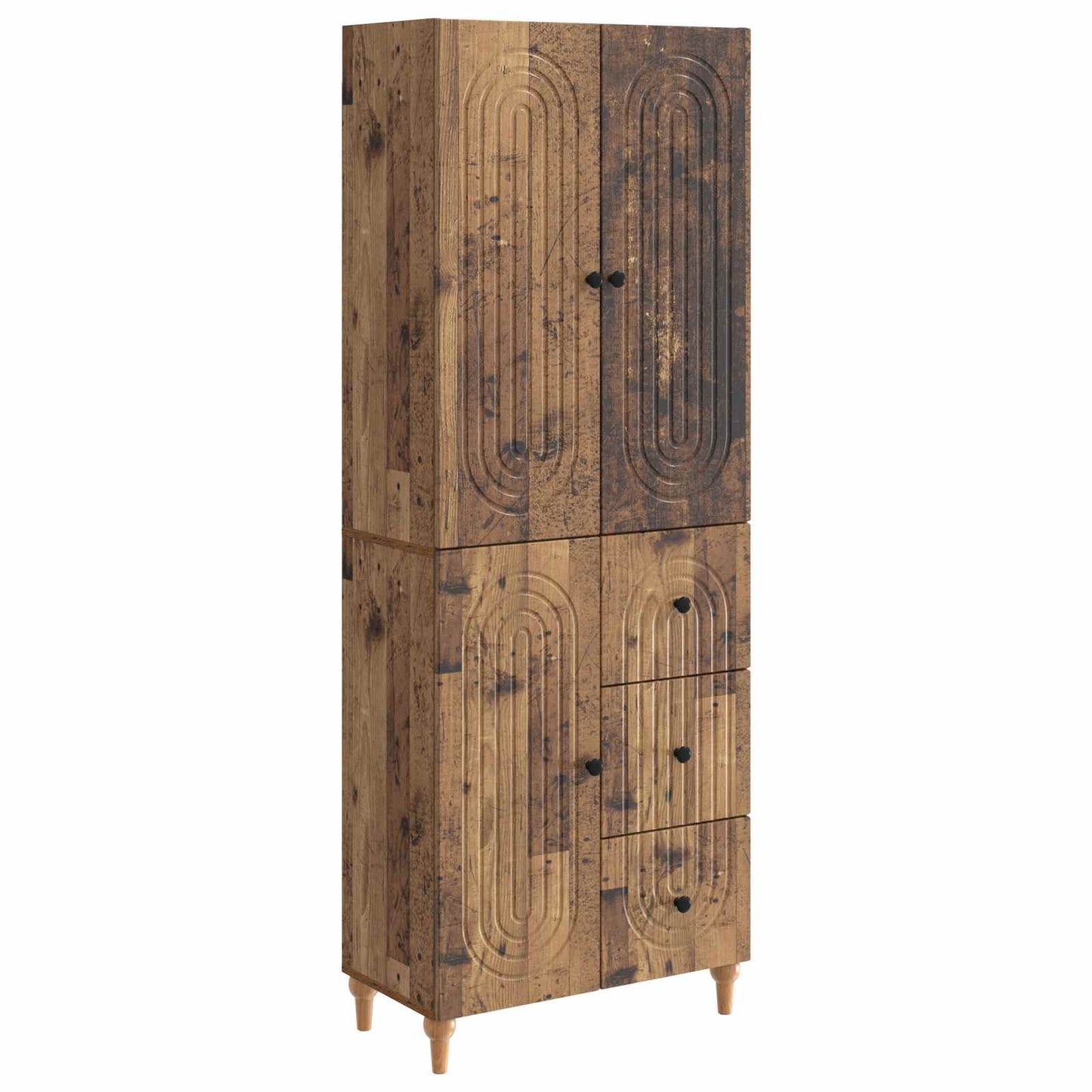 Cabinet Set 2 pcs 66 x 34.5 x 90 cm Engineered Wood