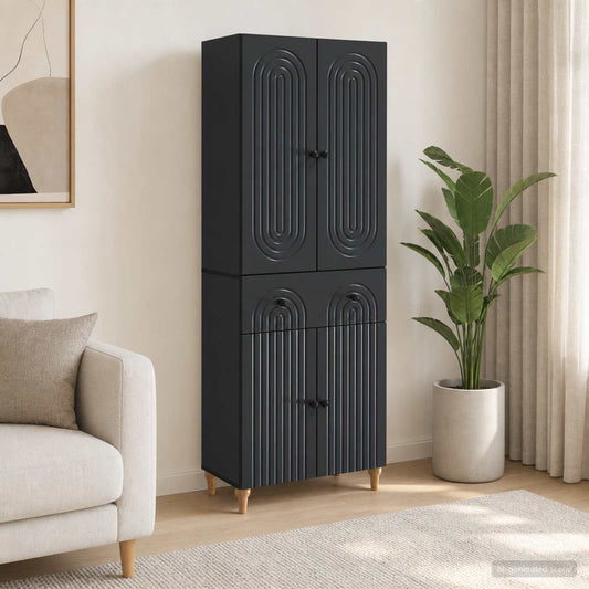 Cabinet Set 2 pcs Engineered Wood