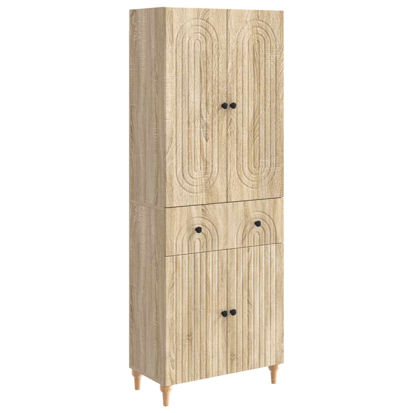 Cabinet Set 2 pcs 66 x 34.5 x 90 cm Engineered Wood