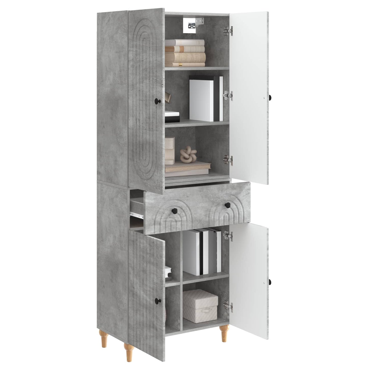 Cabinet Set 2 pcs 66 x 34.5 x 90 cm Engineered Wood