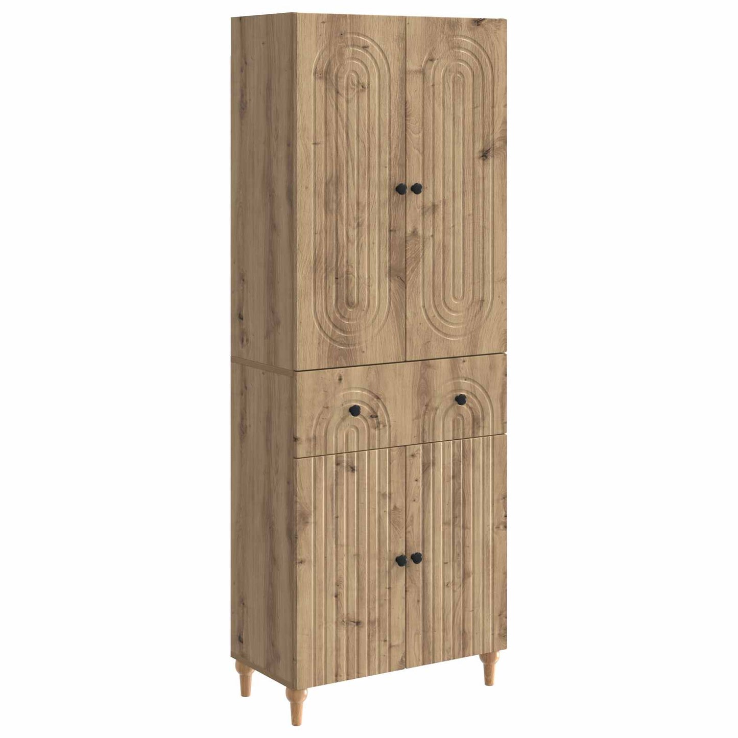 Cabinet Set 2 pcs 66 x 34.5 x 90 cm Engineered Wood
