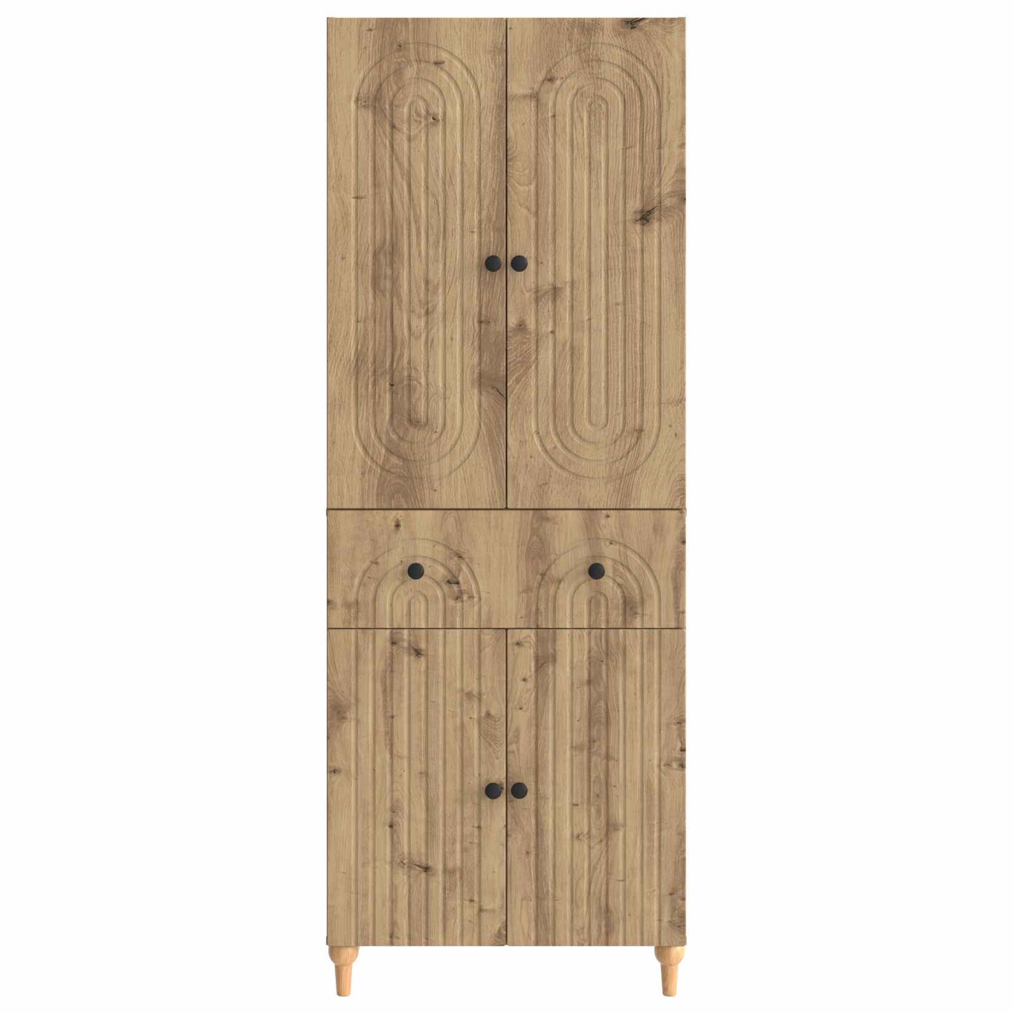 Cabinet Set 2 pcs 66 x 34.5 x 90 cm Engineered Wood