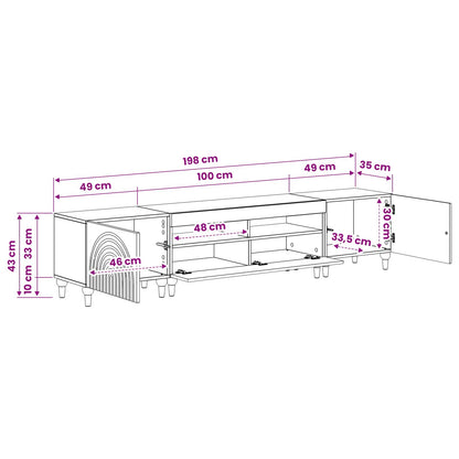 3 Piece LED TV Cabinet Grey Sonoma Engineered Wood