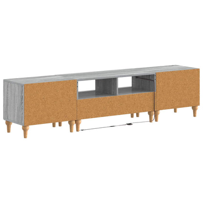 3 Piece LED TV Cabinet Grey Sonoma Engineered Wood