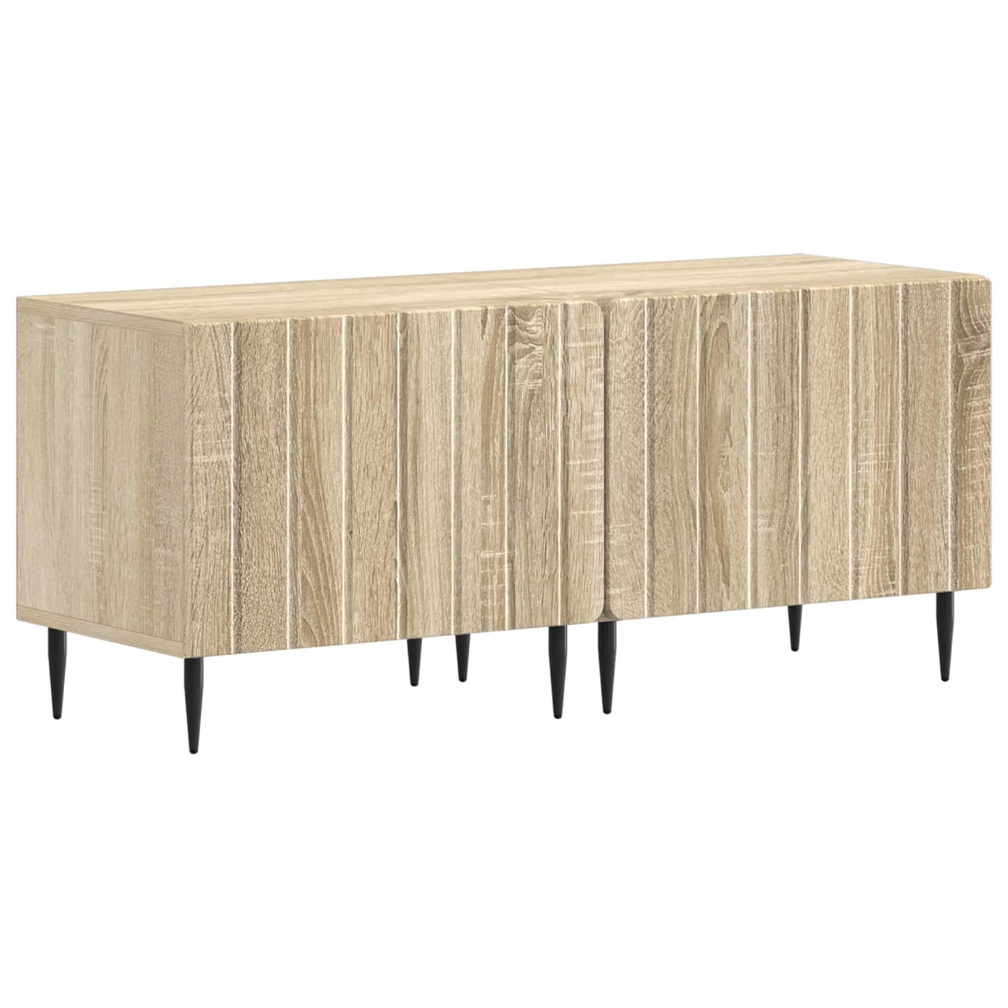 5 Piece LED TV Cabinet Sonoma Oak Engineered Wood