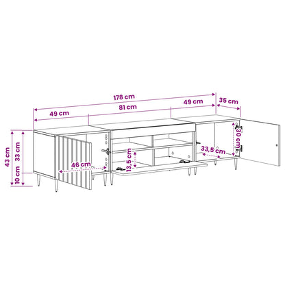 5 Piece LED TV Cabinet Sonoma Oak Engineered Wood