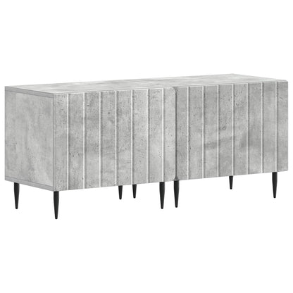 5 Piece LED TV Cabinet Concrete Grey Engineered Wood