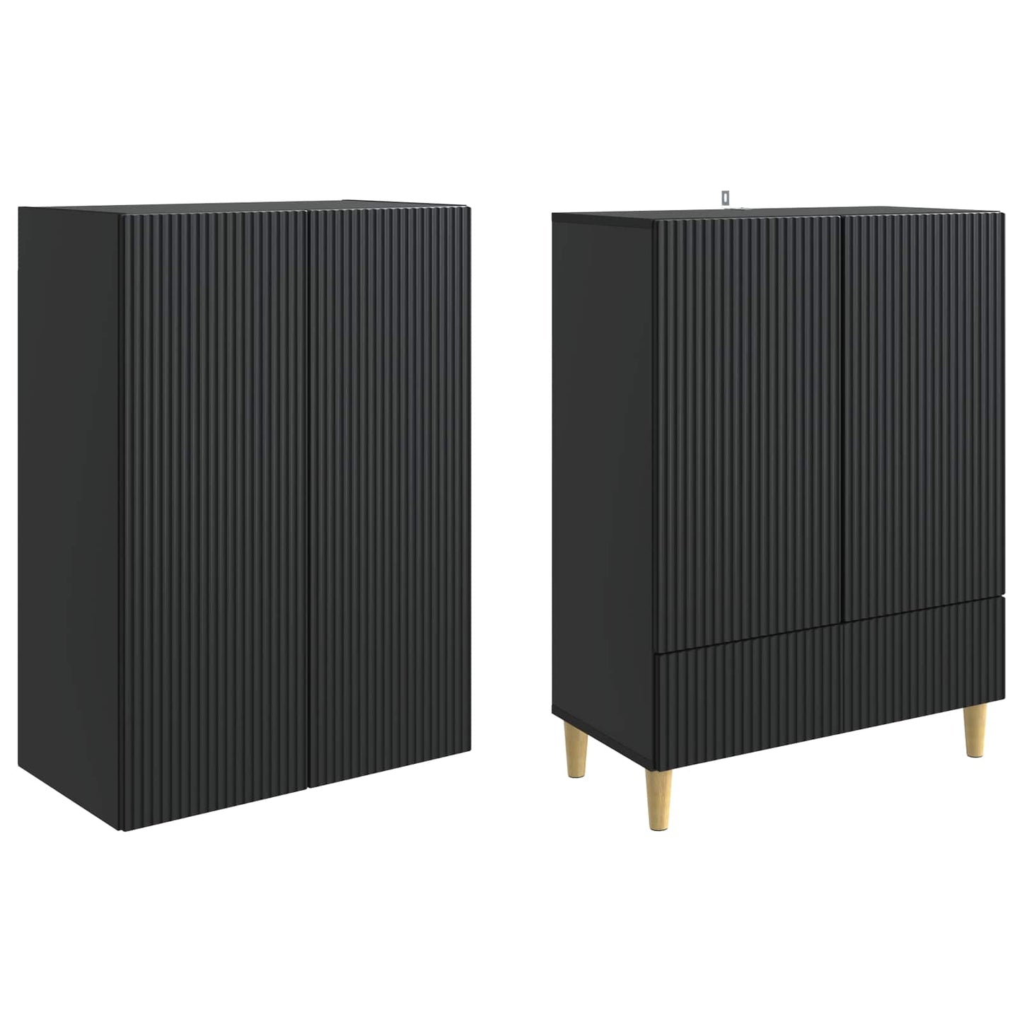 Cabinet Set 2 pcs 66 x 34.5 x 95 cm Engineered Wood