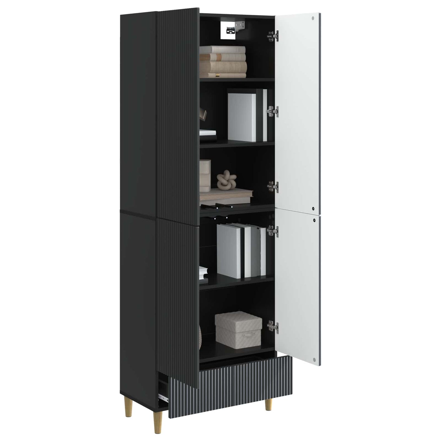 Cabinet Set 2 pcs 66 x 34.5 x 95 cm Engineered Wood