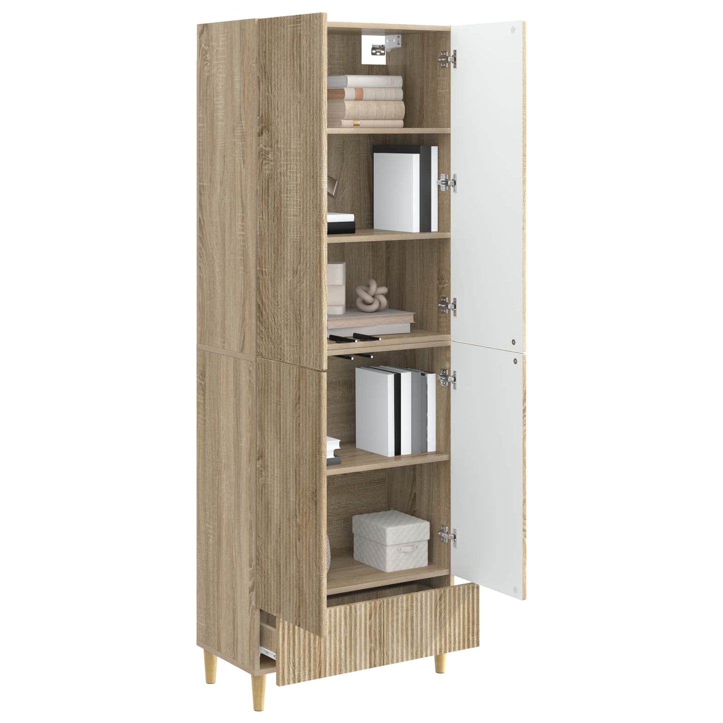 Cabinet Set 2 pcs 66 x 34.5 x 95 cm Engineered Wood
