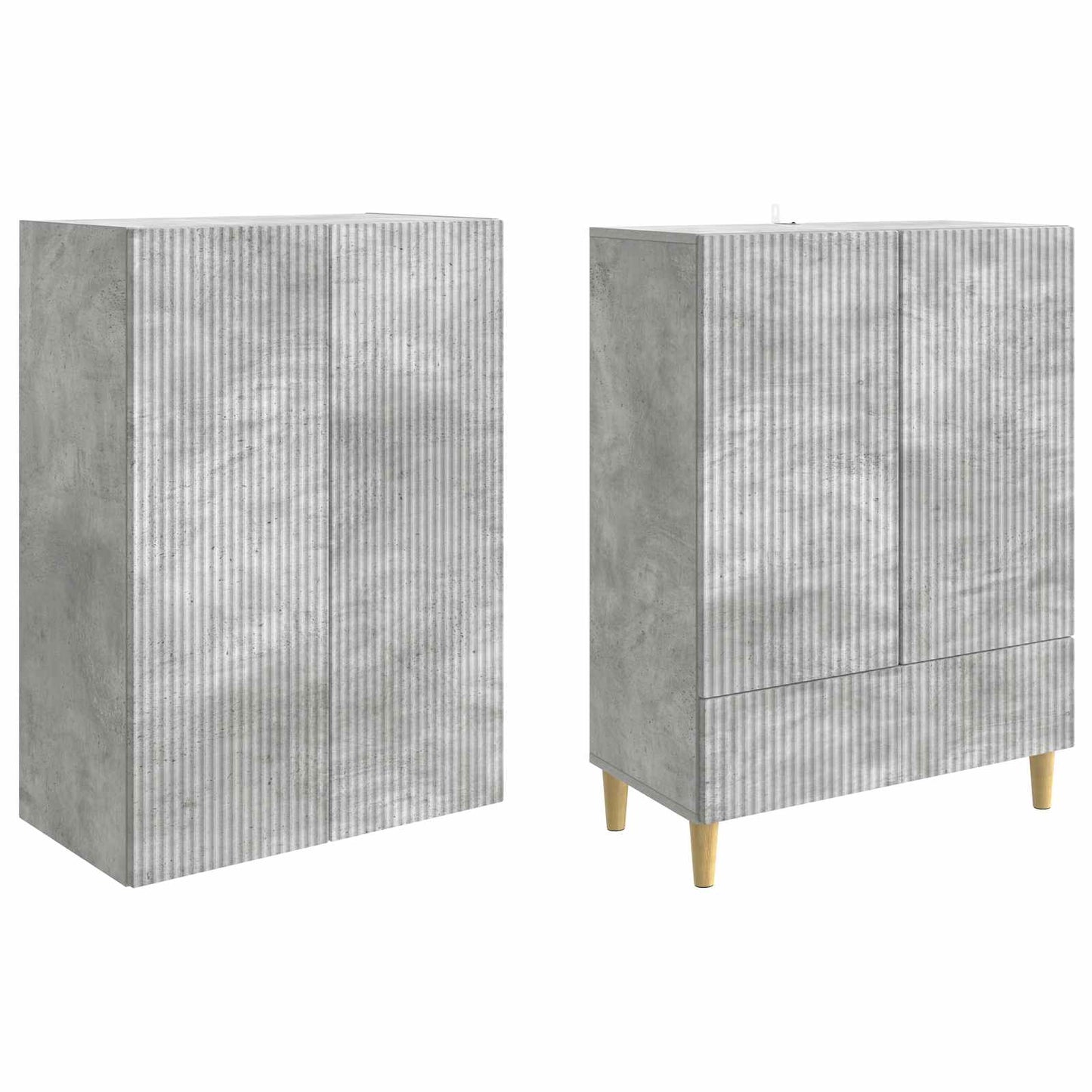 Cabinet Set 2 pcs 66 x 34.5 x 95 cm Engineered Wood