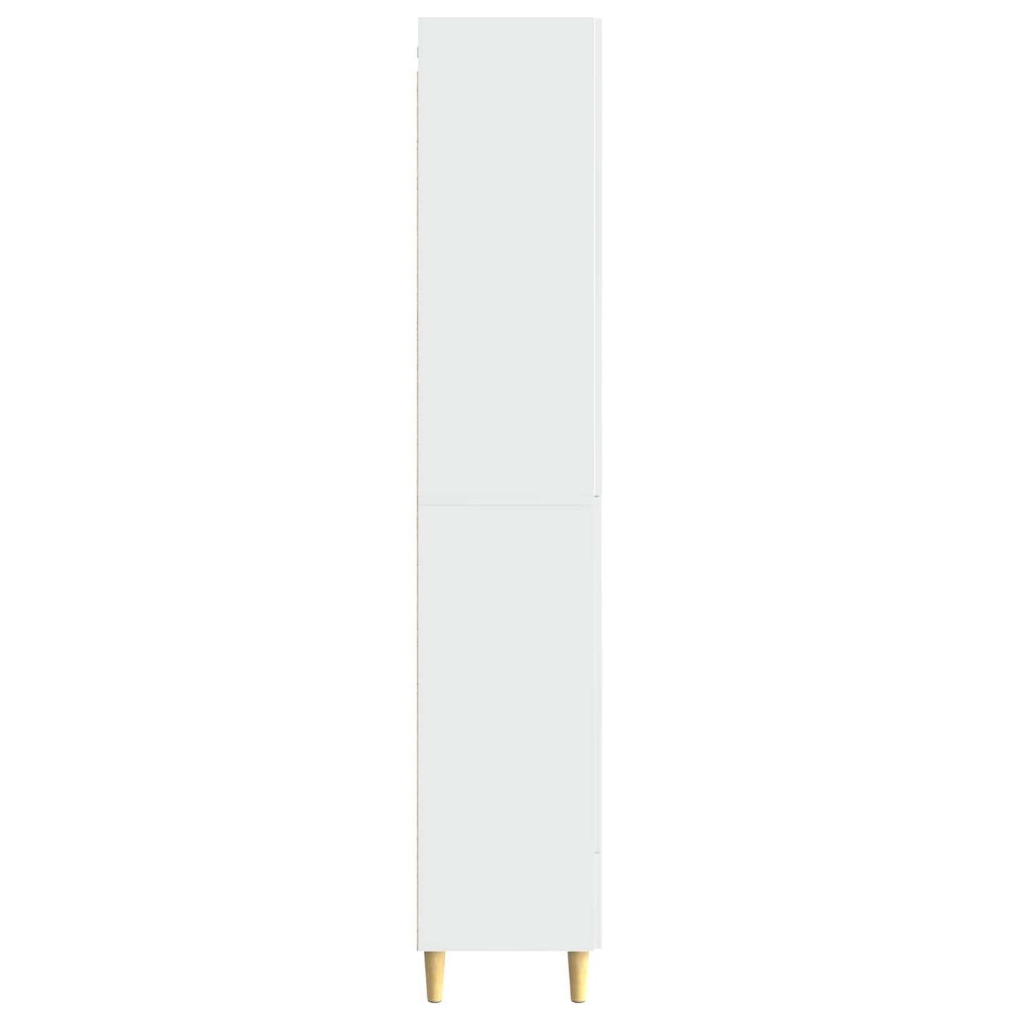 Cabinet Set 2 pcs High Gloss White 66 x 34.5 x 95 cm