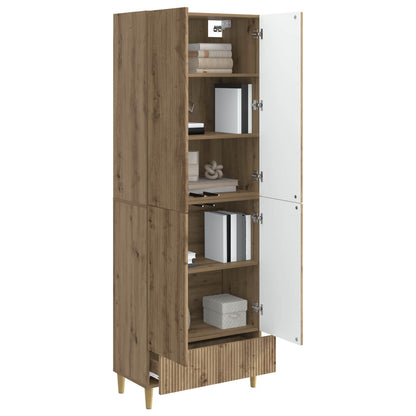 Cabinet Set 2 pcs Artisan Oak 66 x 34.5 x 95 cm Engineered Wood