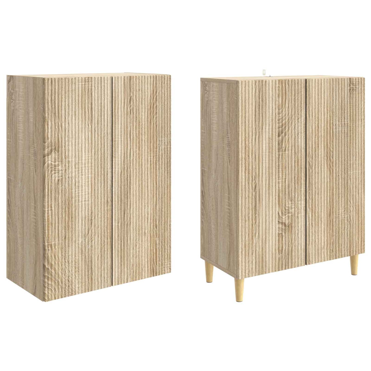 Cabinet Set 2 pcs 66 x 34.5 x 90 cm Engineered Wood