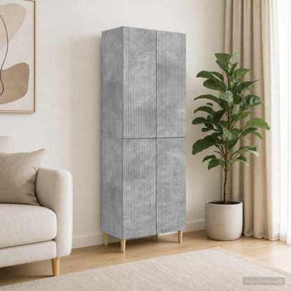 Cabinet Set 2 pcs Engineered Wood