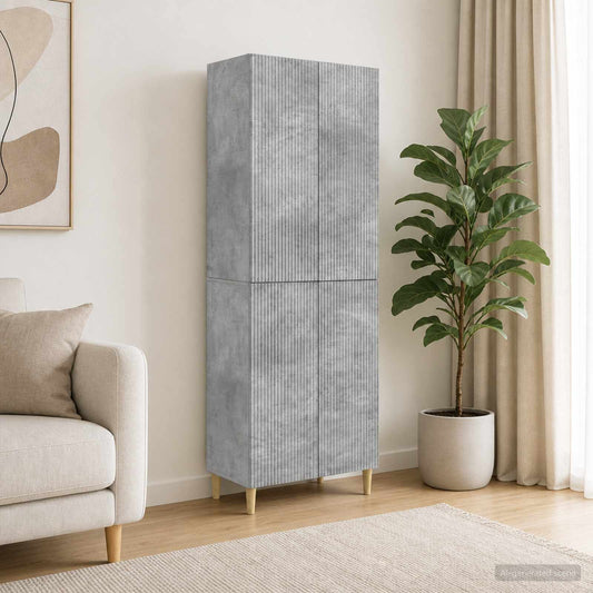 Cabinet Set 2 pcs Engineered Wood