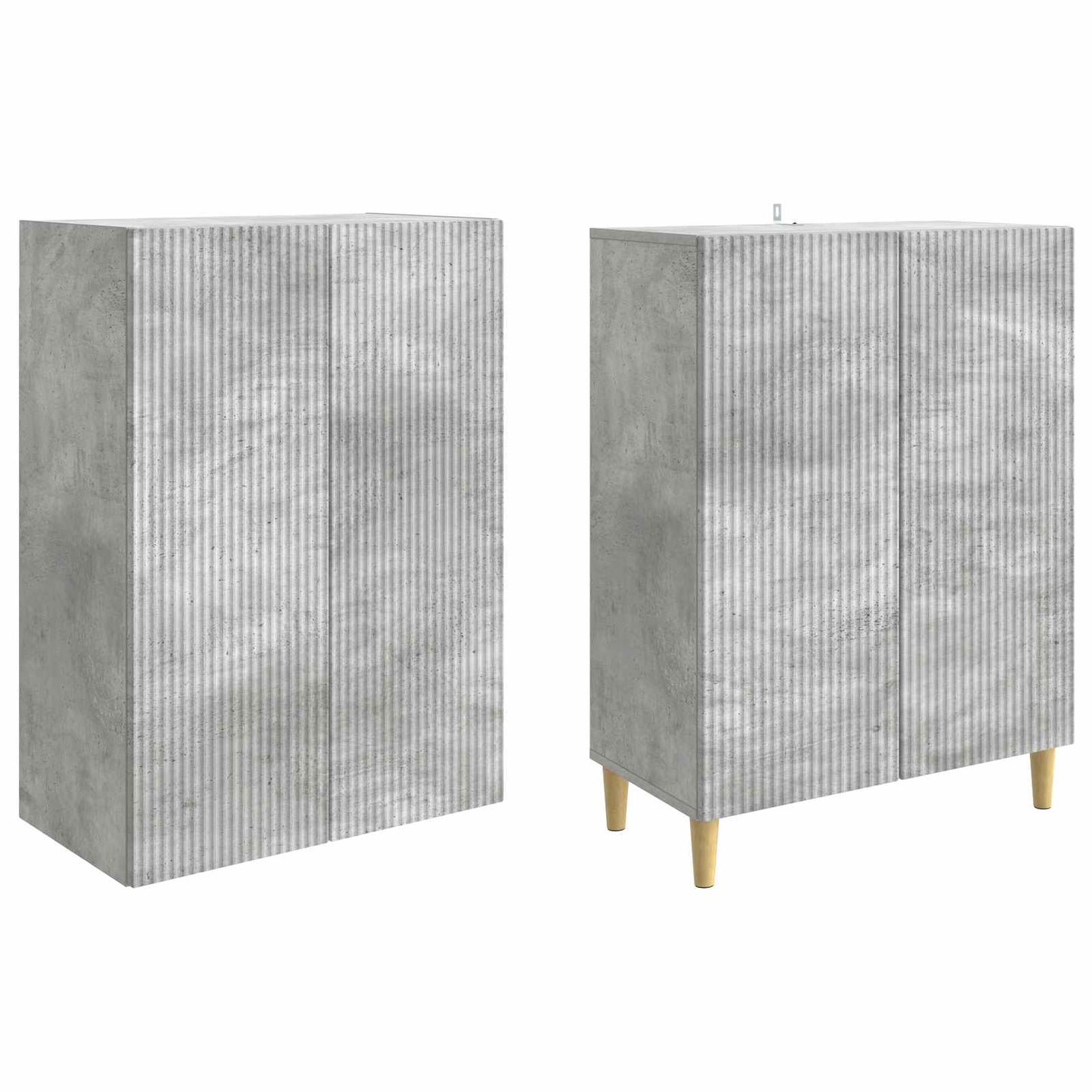 Cabinet Set 2 pcs 66 x 34.5 x 90 cm Engineered Wood