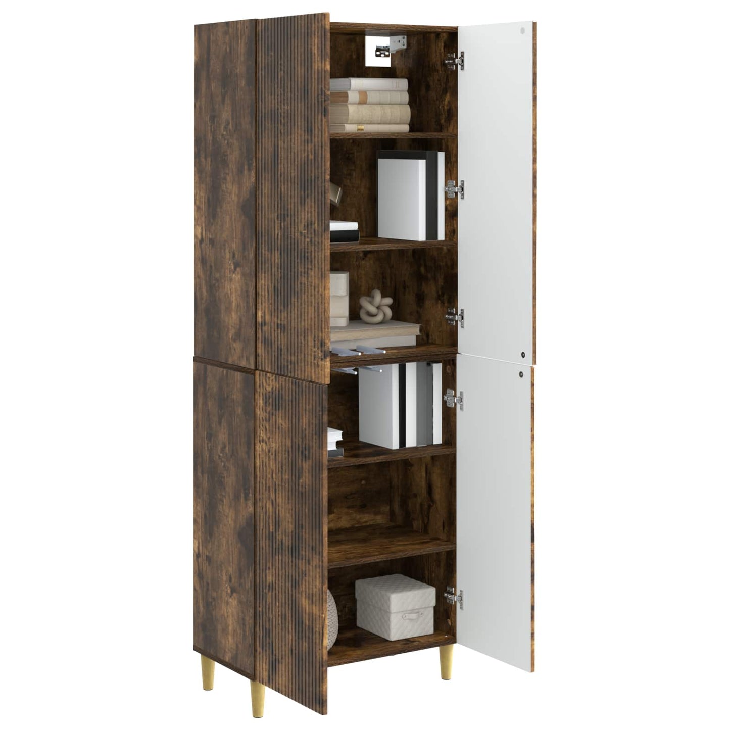 Cabinet Set 2 pcs 66 x 34.5 x 90 cm Engineered Wood
