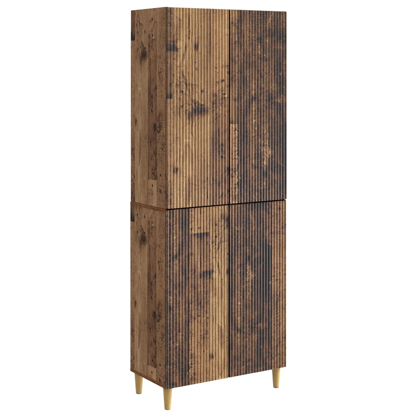 Cabinet Set 2 pcs Old Wood 66 x 34.5 x 90 cm Engineered Wood