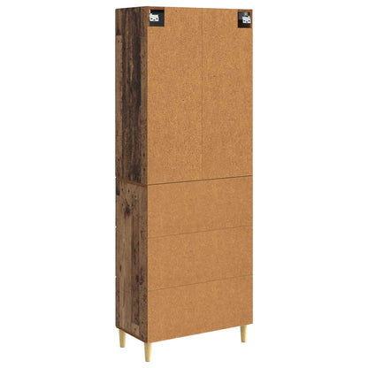 Cabinet Set 2 pcs Old Wood 66 x 34.5 x 90 cm Engineered Wood