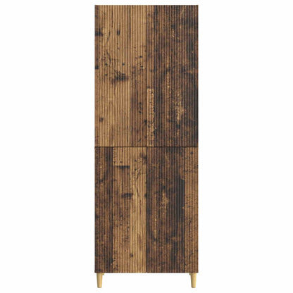 Cabinet Set 2 pcs Old Wood 66 x 34.5 x 90 cm Engineered Wood