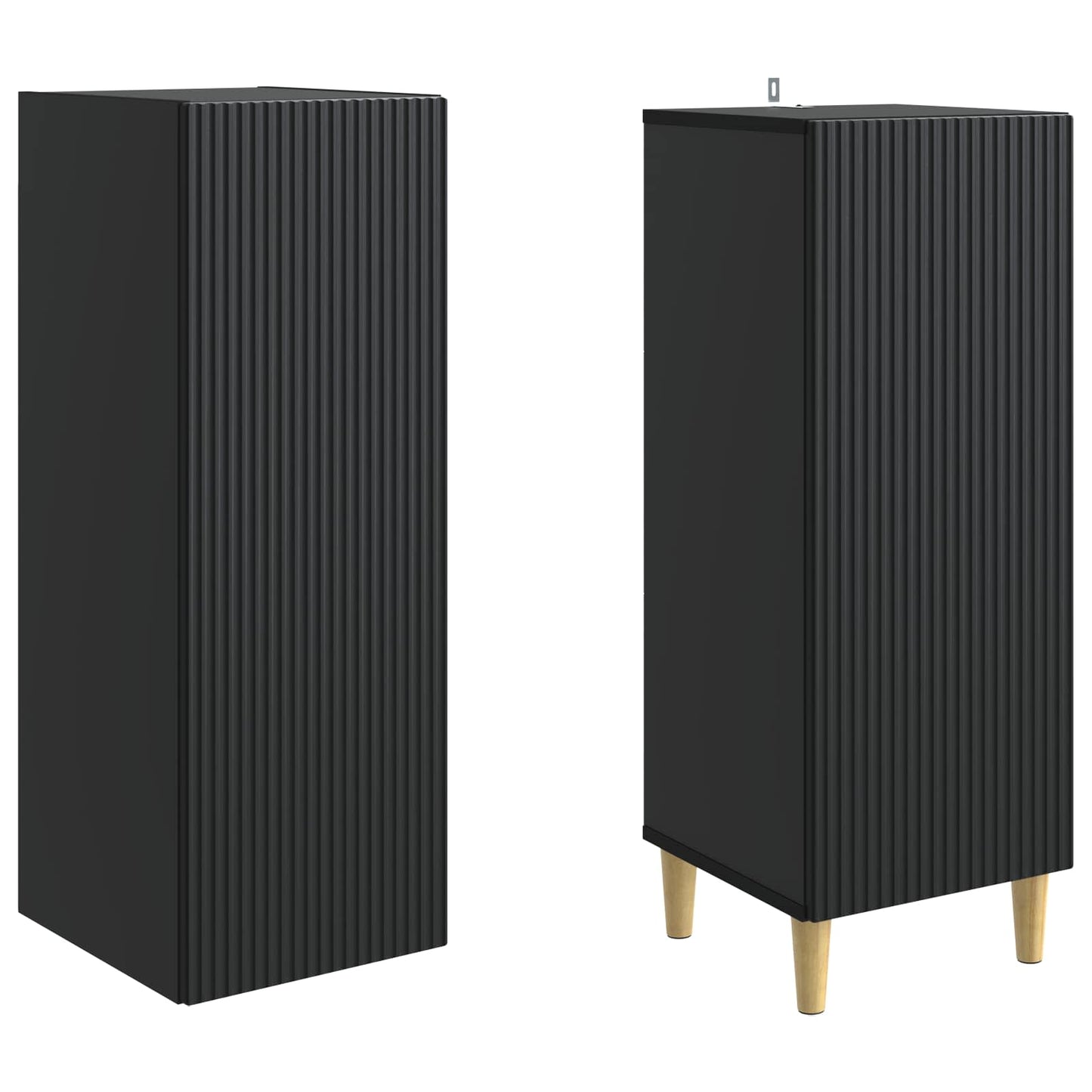 Cabinet Set 2 pcs 33 x 34.5 x 90 cm Engineered Wood